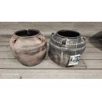 Outdoor Round Fiberclay Planter with 5-6 Years Life Time Dependability for sale