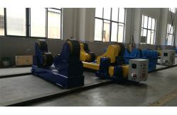 China 40T Tank Fabrication Fixed SAR Welding Turning Rolls Rubber Wheel 415V supplier