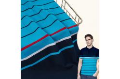 China Low Shrinkage Textured Pique Fabric , 185cm Width Breathable Yarn Dyed Cloth supplier