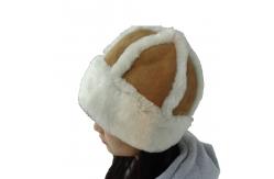 China Sheepskin Winter Beanie Hats , Female Fur Headwear Beanie Plain Pattern supplier