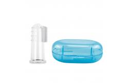 China Transparent Silicone Pet Finger Toothbrush For Cat supplier