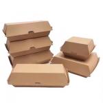 Burger Box Biodegradable Fast Food Corrugated Cardboard Customization