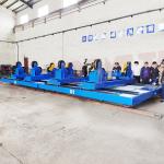 6 Tons Industrial Rail Trolley , Material Spray Booth Warehouse Transfer Cart for sale