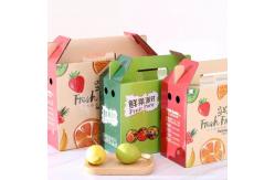 China Vegetable Cardboard Packing Boxes Custom Printing Shipping Carton Boxes For Fruit supplier