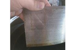 China 0.8mm Hole 80mm Width Stainless Steel Perforated Sheet Round Hole supplier