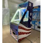 Indoor Amusement Park Drag Quarter Coin Pusher Arcade Game Blue Custom Built