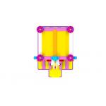 1000D Fireproof Baffle Inflatable Unicorn Jumping House With Slide