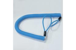 China High Tensile Hand Tool Lanyards Wire Coil Springs Lanyard With Clip supplier