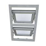 Seamless Double Glazed Aluminum Frame Awning Windows For Bathroom Kitchen for sale