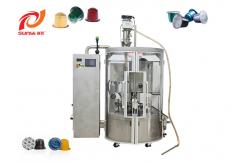 China PLC Control System Nespresso Coffee Capsule Filling And Sealing Rotary Machine supplier