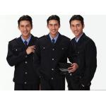 Black Color Security Officer Uniform Lapel Collar Epaulettes With Delicate Embroidery for sale