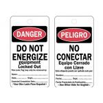Scaffold Inspection Plastic Safety Tags , Lock Off Tags For Workplace for sale