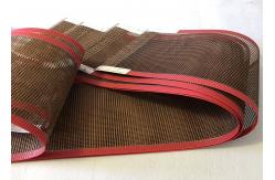 China Glassfiber Coated Bullnose Joint Ptfe Mesh Conveyor Belt FDA supplier