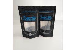 China Smell Proof Resealable Zipper Stand Up Zipper Pouch With Window Aluminum Inside supplier