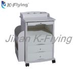 ABS Movable Hospital Tools And Equipments Hospital Bedside Table Overbed Cabinet for sale