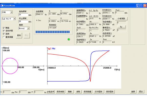 Frequency Accuracy Free Capacitance Ultrasonic Impedance Instrument