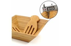 China Recycled Bamboo Salad Set Best Smooth Surface For Serving Salad / Pasta / Soup supplier