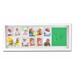 White Baby First 12 Months Photo Frame Keepsake Sets Handprint / Footprint Display for sale
