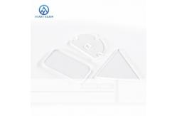 China Clear Custom Cut Beveled Glass Circle Round Flat 1mm Cutting Hole supplier