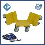 The snowmobile dolly bears a variety of color outdoor tools for sale