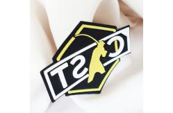China OEKOTEX Embossed Logo Washable Patches Negotiable Custom Patches supplier