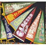 30*70cm 180gsm Polyester Sports Pennant Flag Double sides printing for sale