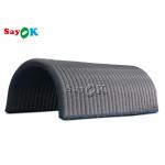 Inflatable Lawn Tent Black 210D Oxford Cloth Inflatable Tunnel Tent For Exhibition for sale