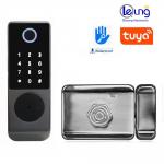 Safe Black TTLOCK Smart Lock Tuya Fingerprint Digital Lock With USB Port for sale