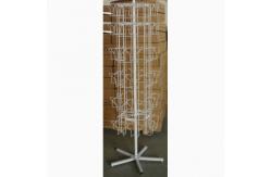 China 48 DVDs Promotion Books OEM Metal Rotating Display Stand supplier