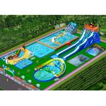 Giant Removable Inflatable Water Park With Slide For Commercial Activities