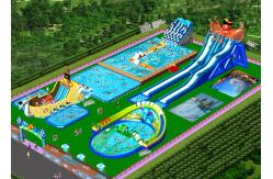 China Giant Removable Inflatable Water Park With Slide For Commercial Activities supplier
