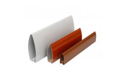 China 50x150 Aluminum Metal Ceiling Extruded Bullet-Shaped Baffle Ceiling System supplier
