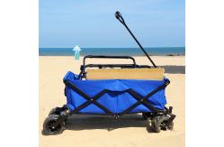 China Collapsible Welding Trolley Adjustable PU Wheels Practical Folding Wagon Customized supplier