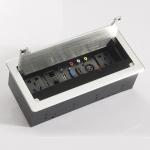 Meeting Table Hidden Socket Type Table Usb Power Socket With Brush Cover for sale