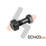 EX40 / EX45 / R60 Mini Excavator Wear Parts , Small Nuts And Bolts Black for sale