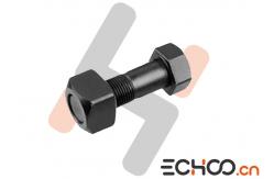 China EX40 / EX45 / R60 Mini Excavator Wear Parts , Small Nuts And Bolts Black supplier
