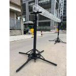 6M Height Telescopic Mobile Truss Lift Stand Square Sound Lighting Events Hand Crank Stand for sale