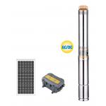 AC / DC HYBIRD Plastic Impeller Solar Water Pumping System , Home Water Pump for sale