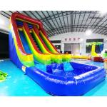 Playground Outdoor Inflatable Water Slides Double Side Jumping Bouncer for sale