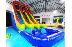 China Playground Outdoor Inflatable Water Slides Double Side Jumping Bouncer supplier