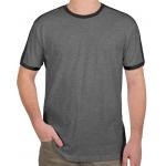 Men Long Line Round Neck Short Sleeve 180gsm Blank T Shirts Smart Casual for sale