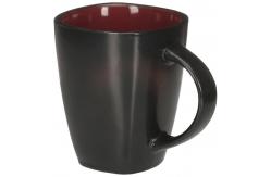 China 14 Oz Coffee Cups Red Reactive Stoneware 8 Pack Mugs Tea Cup Set supplier