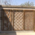 Garden 180cm Metal Decorative Panels 47.1 Inch Laser Cut Wall Fence Panels Interior for sale