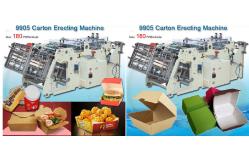 China Paper Box Automatic Packing Machine Carton Erecting Machine For Hamburger Box supplier