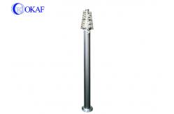 China Pneumatic Telescopic Mast Pole Self - Locking 8 Section 15M Height On Trailer supplier