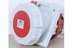 China IP67 Panel Mounted Industrial Receptacle / Panel Mount Socket Copper Metal Material supplier
