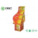 Glossy / Matt Lamination Cardboard Floor Displays CMYK Printing Customized Logo