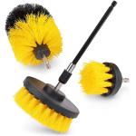 3 Pack Medium Yellow Drill Scrubber Brush PP Material For Bathroom for sale