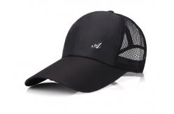 China Simple Style Plain Black Trucker Hat , Breathable Blank Trucker Hats Not Deformation supplier