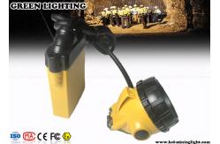 China 3W 10.4Ah Underground Miner Cap Lamp ,  Rechargeable LED Headlamp with Warning Light supplier